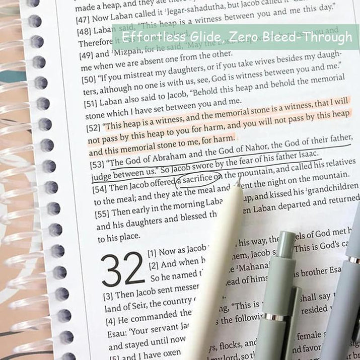 A Bible Study in One Year - 52-Week Study, a 365-Day Spiritual Journey with Daily Prayer and Notes, Ideal Faith Gift for Men and Women – Christian Workbook Journal Personalize Bible